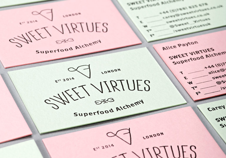 sweet virtues business cards