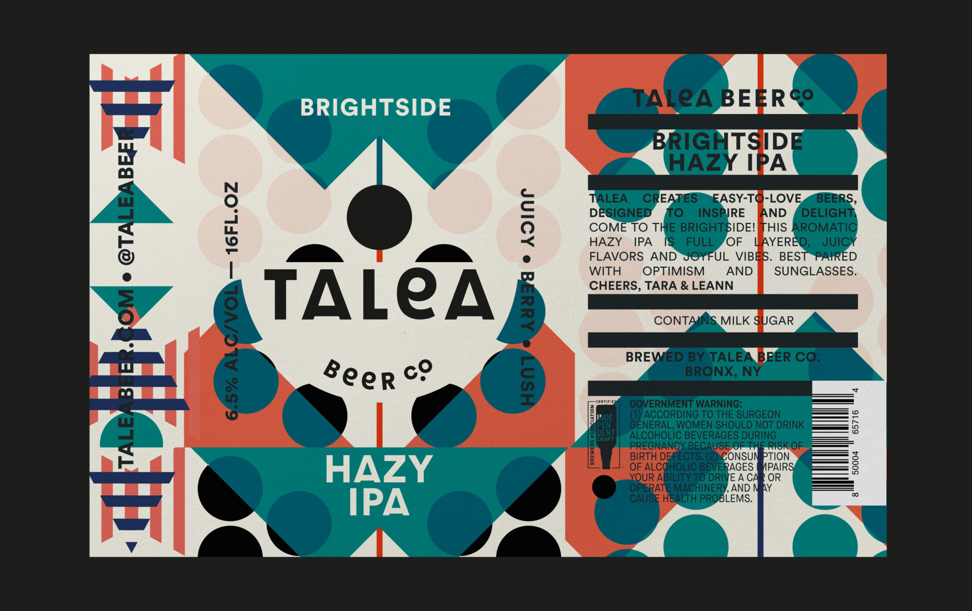 talea beer co brightside artwork