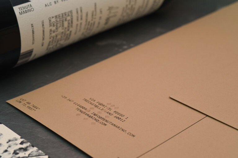 tenuta marino stationery detail