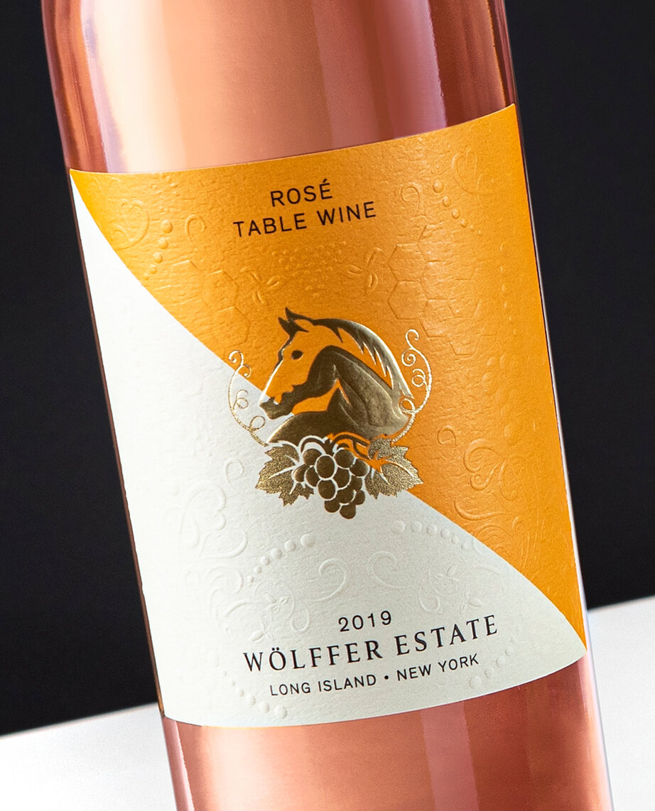 wolffer estate gold label design