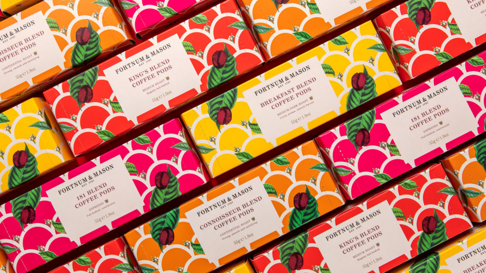 Fortnum & Mason coffee packaging