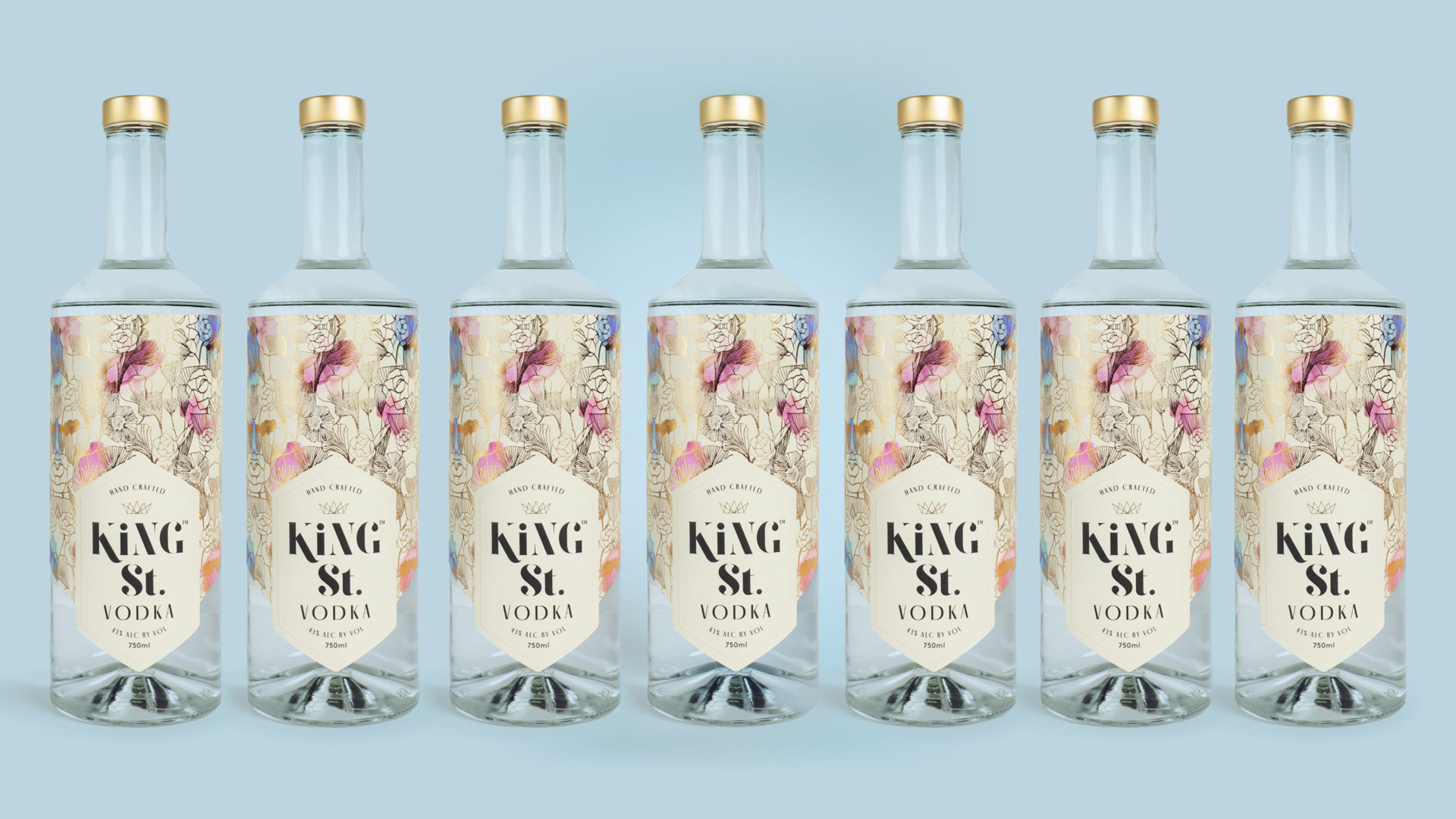 king st vodka packaging