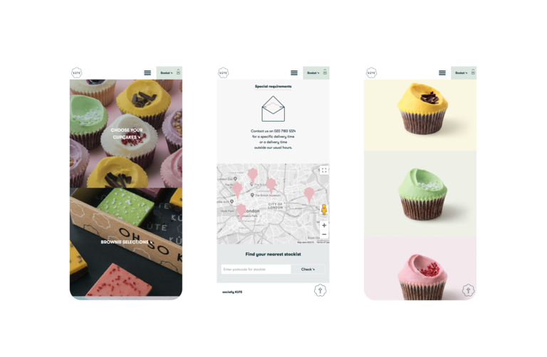 kute cake branding