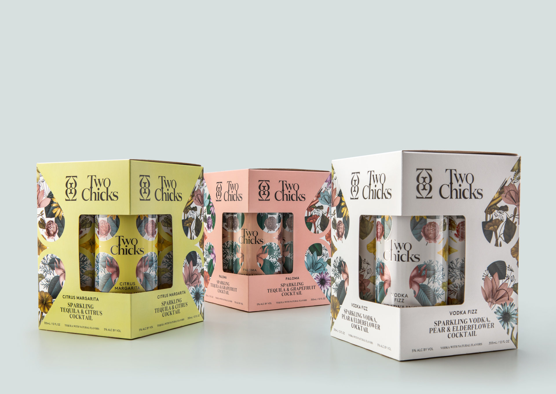 two chicks cocktail packaging