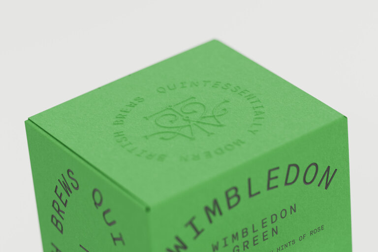 wimbledon green tea close up
