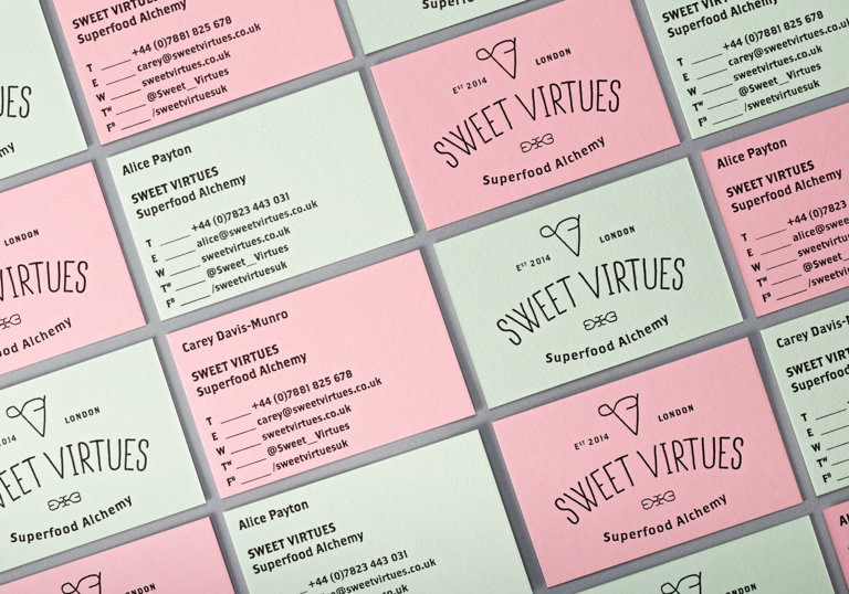 sweet virtues business cards