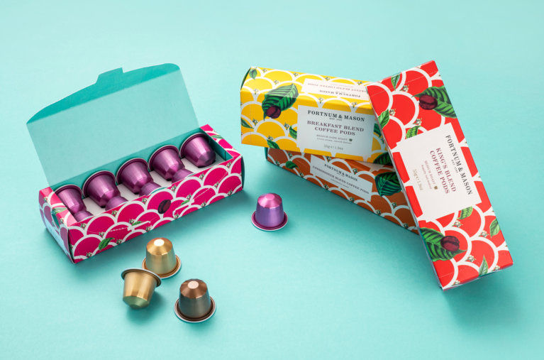 fortnum and mason coffee packaging