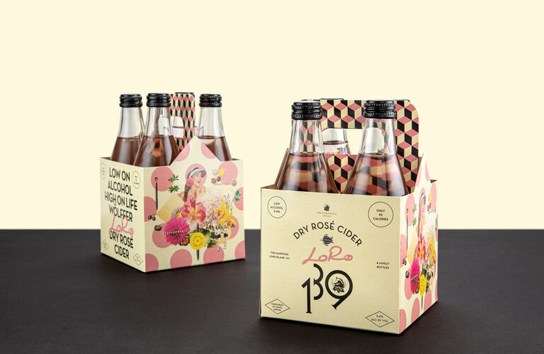 wolffer loro cider packaging