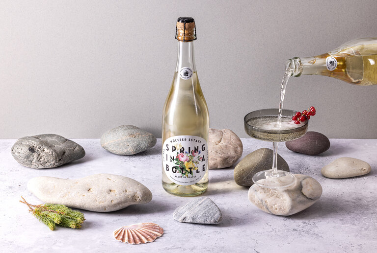 Spring In a Bottle white pour