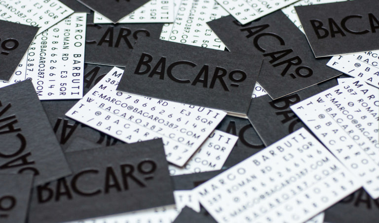 bacaro business cards