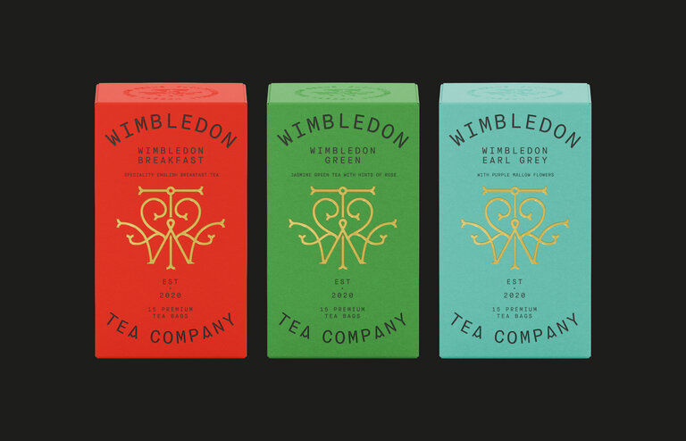 Wimbledon tea packagaing