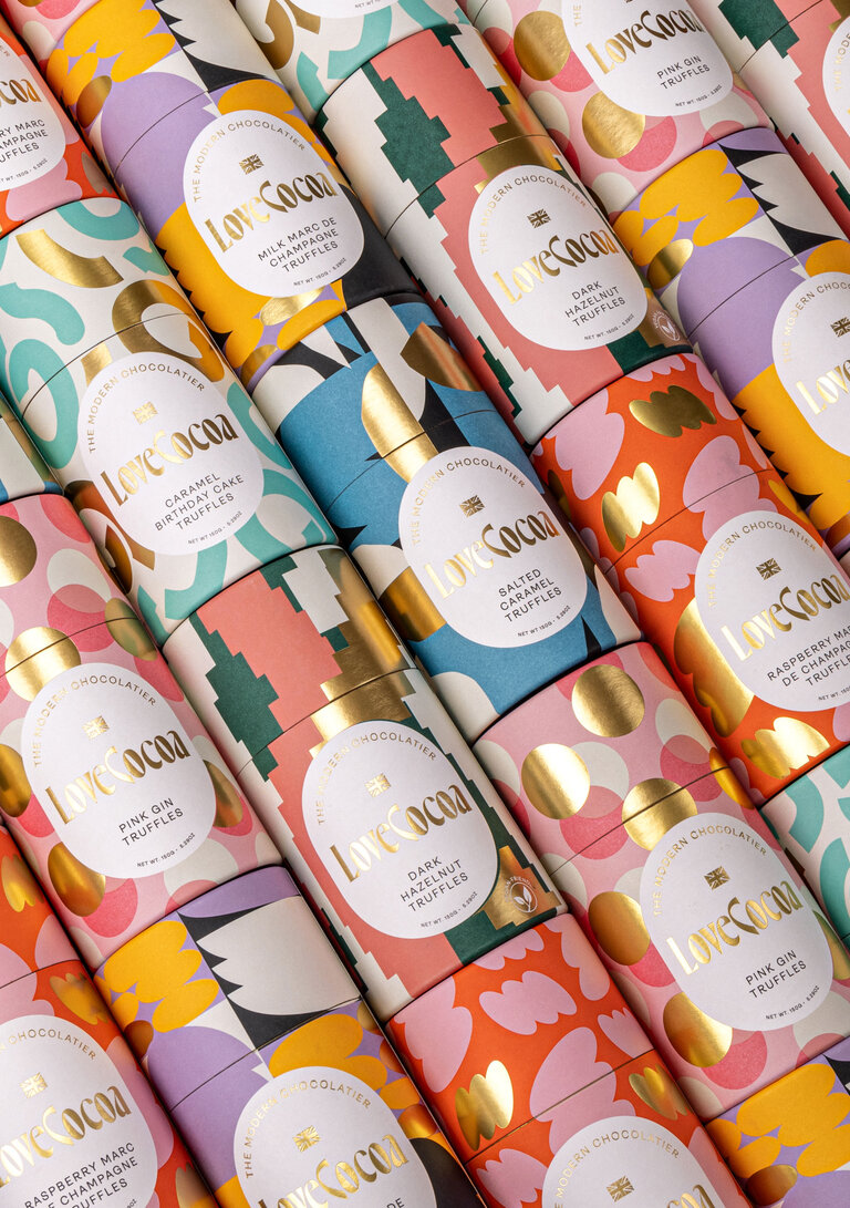 love cocoa tube packaging