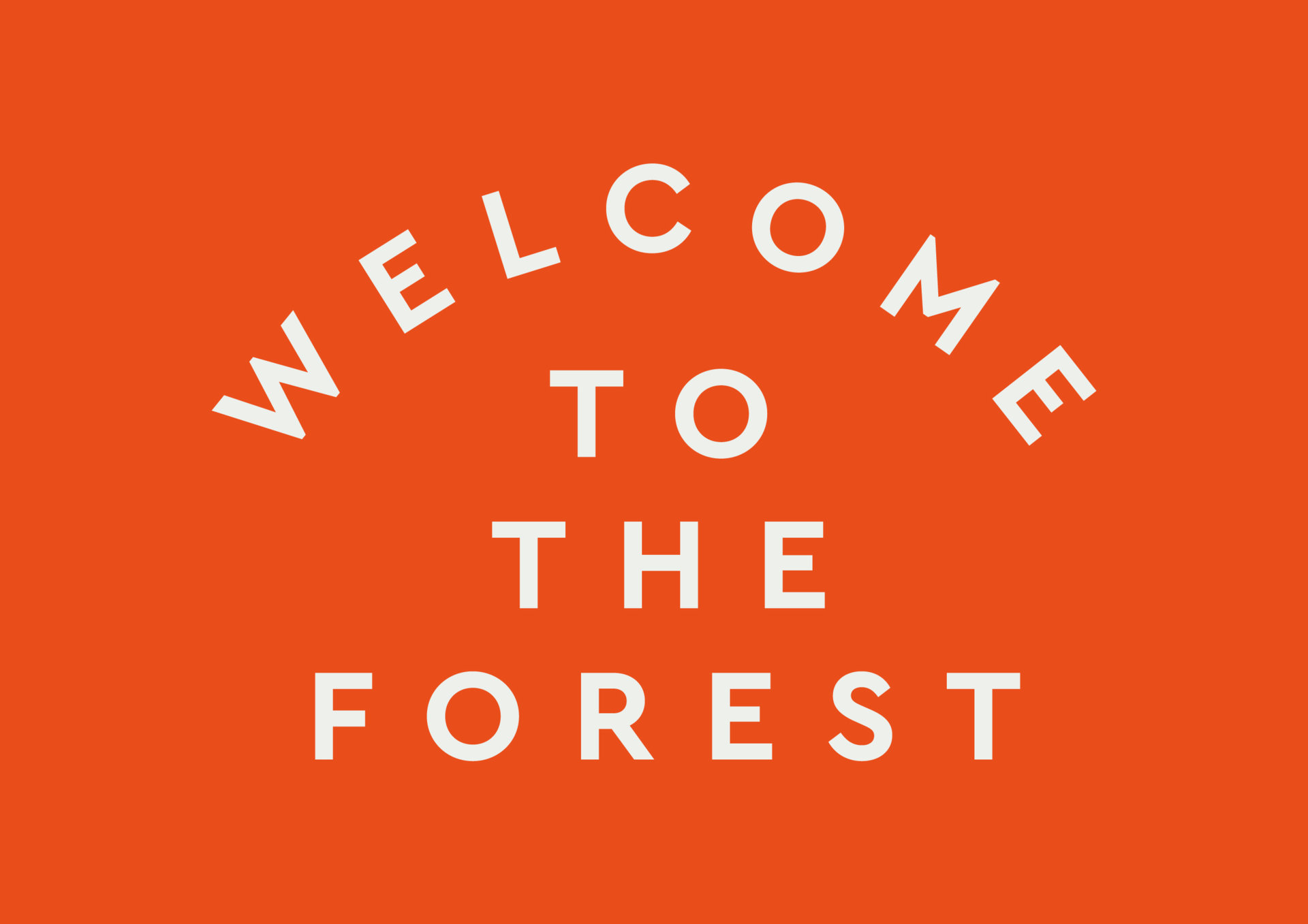 welcome to the forest pub branding