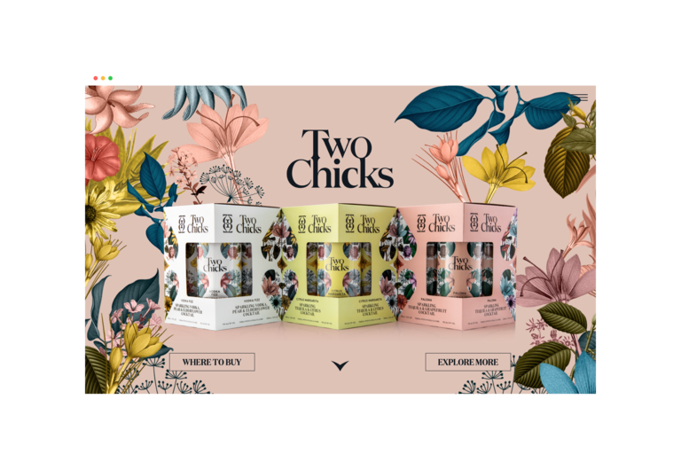 two chicks cocktails website