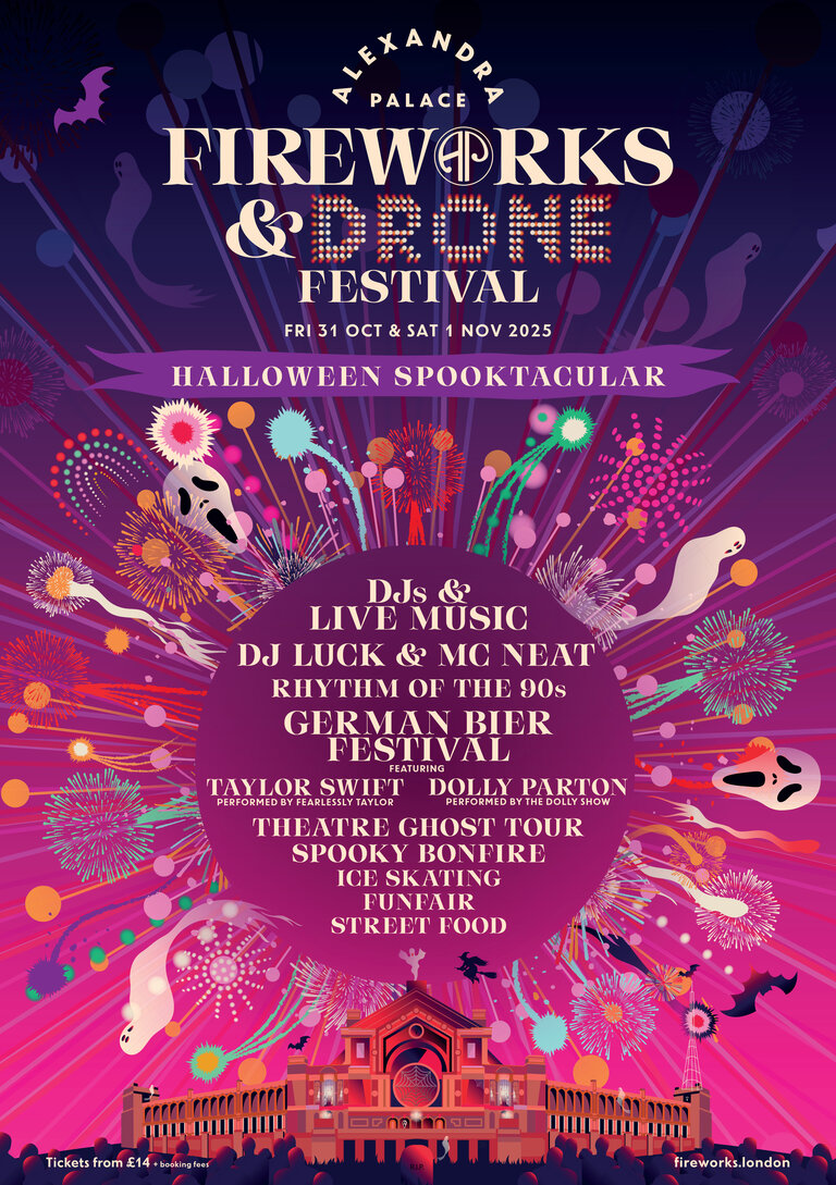 alexandra palace fireworks poster