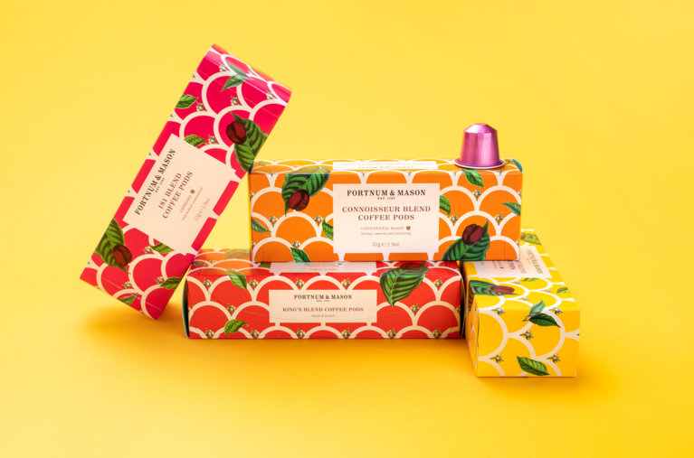 fortnum and mason coffee packaging