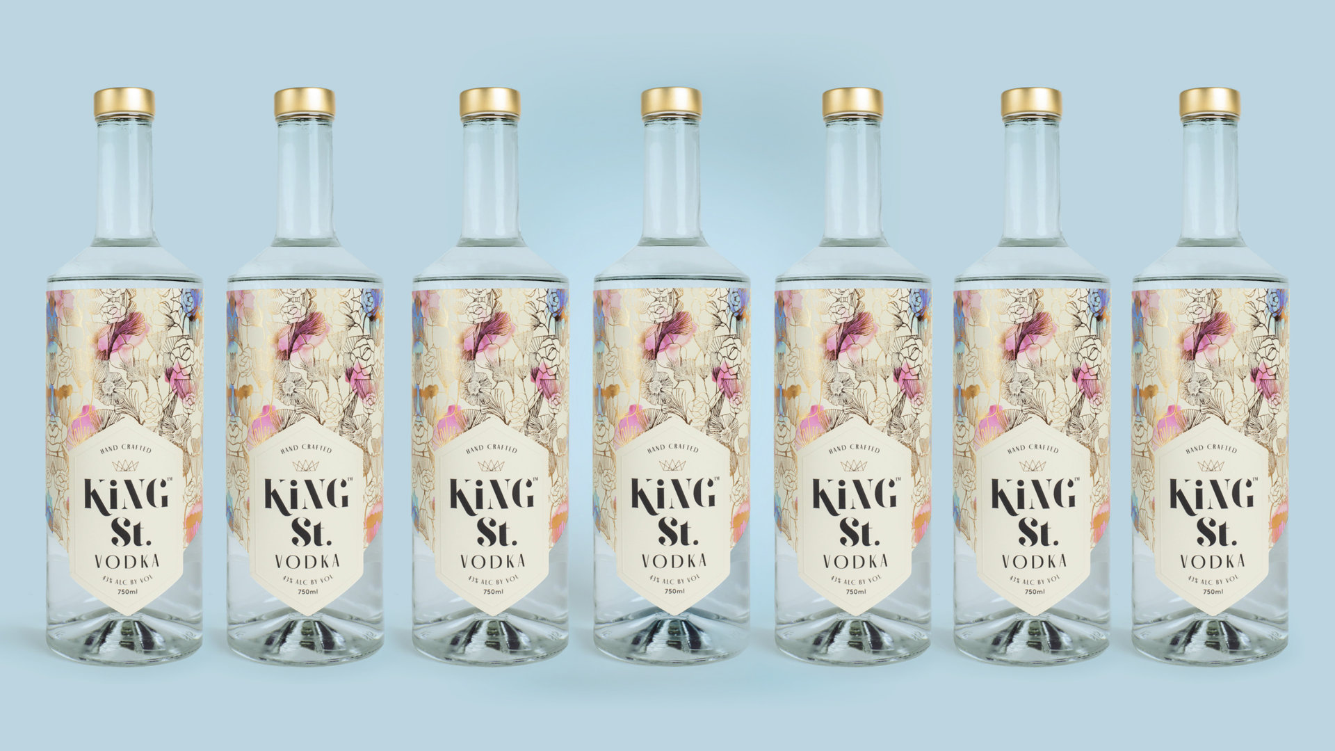 king st vodka packaging