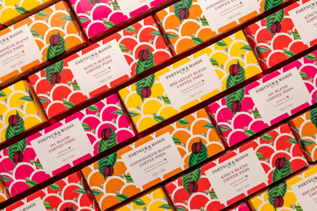 Fortnum & Mason coffee packaging