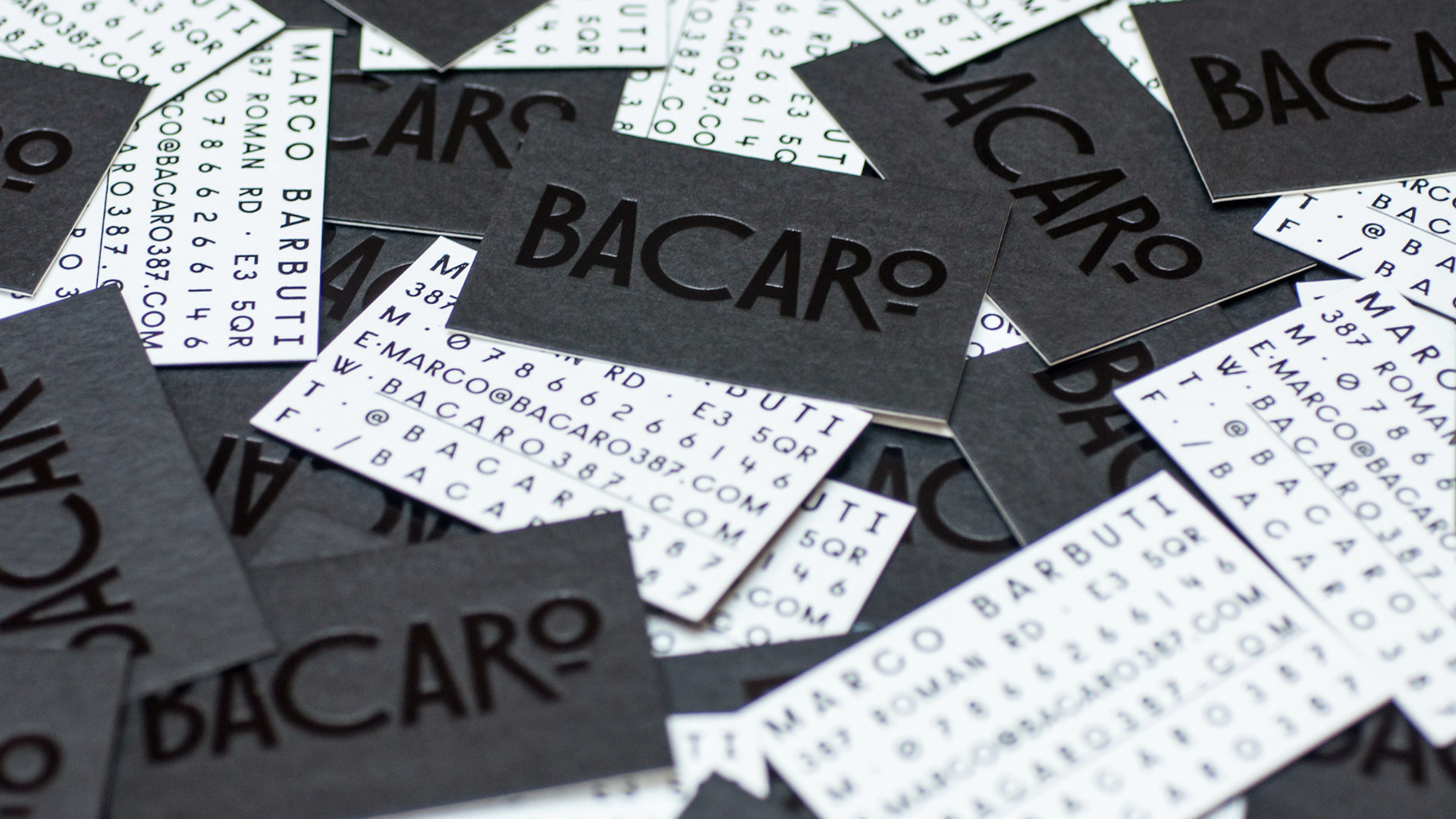 bacaro business cards