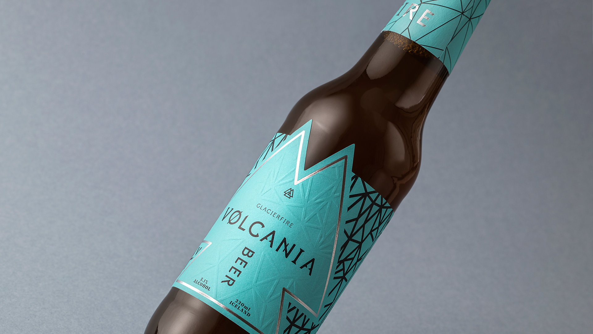 glacierfire volcano beer packaging