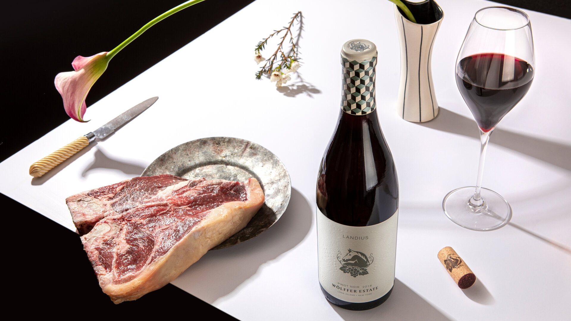 wolffer white horse wine design