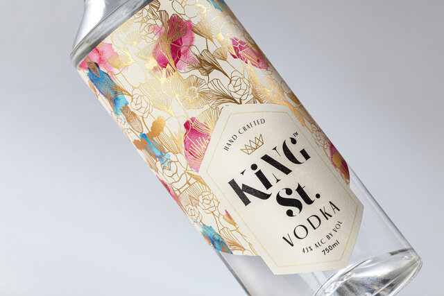 king st vodka design