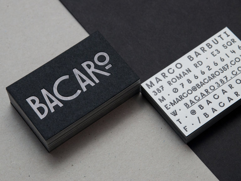 bacaro business cards
