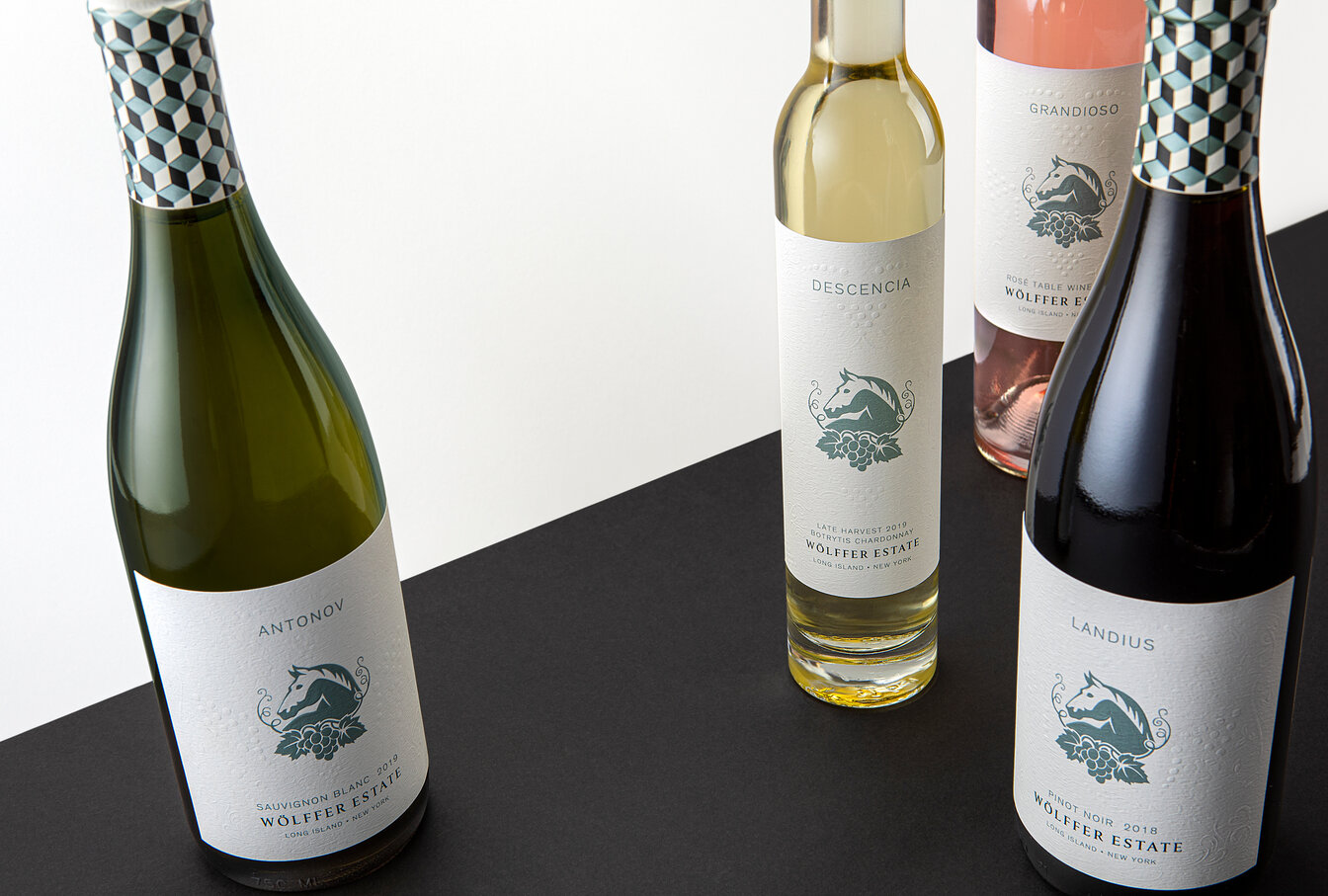 wolffer white horse wine design