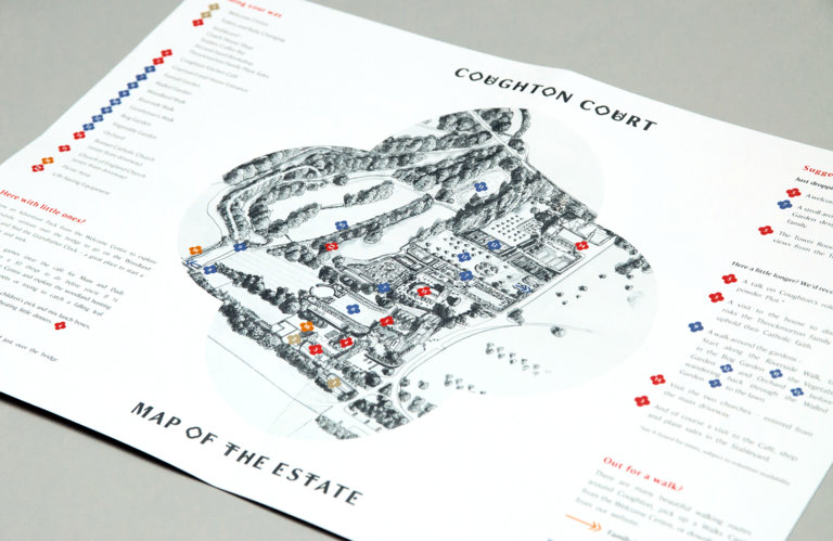coughton court map