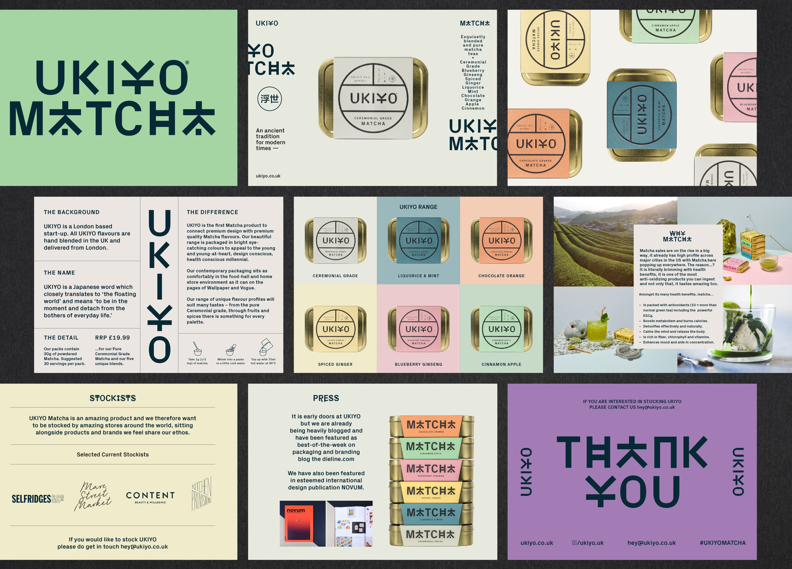 ukiyo matcha branding