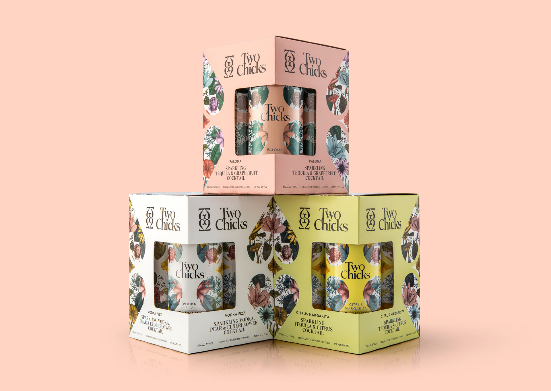 two chicks cocktail packaging