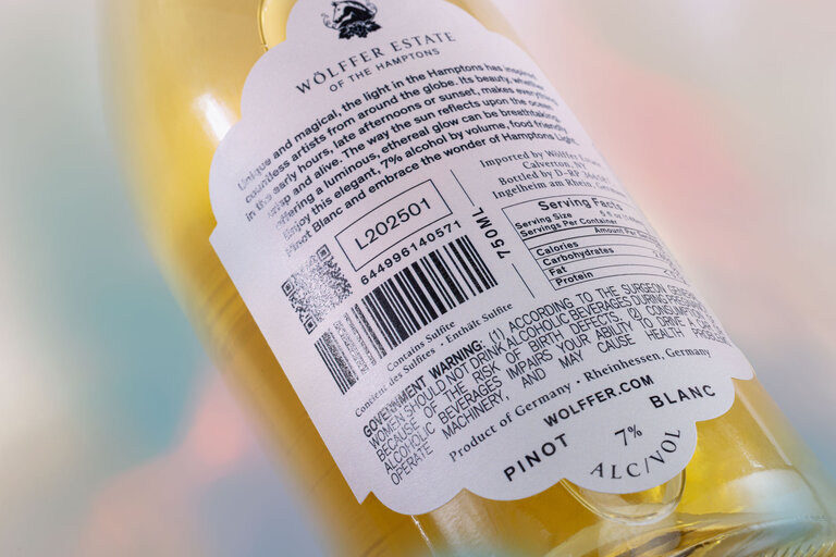 wolffer estate hamptons light back label