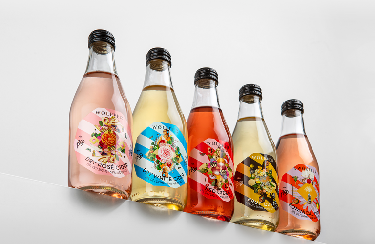 wolffer cider bottles