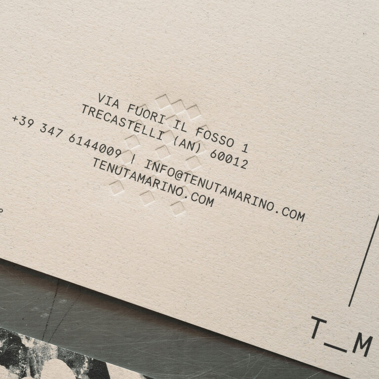 tenuta marino stationery deboss