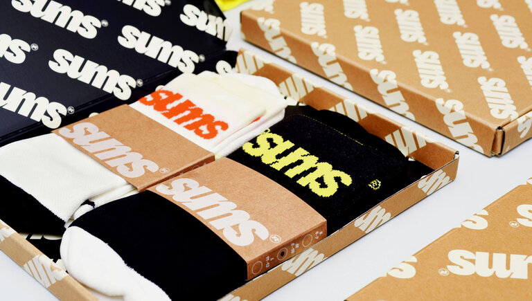 sums socks packaging