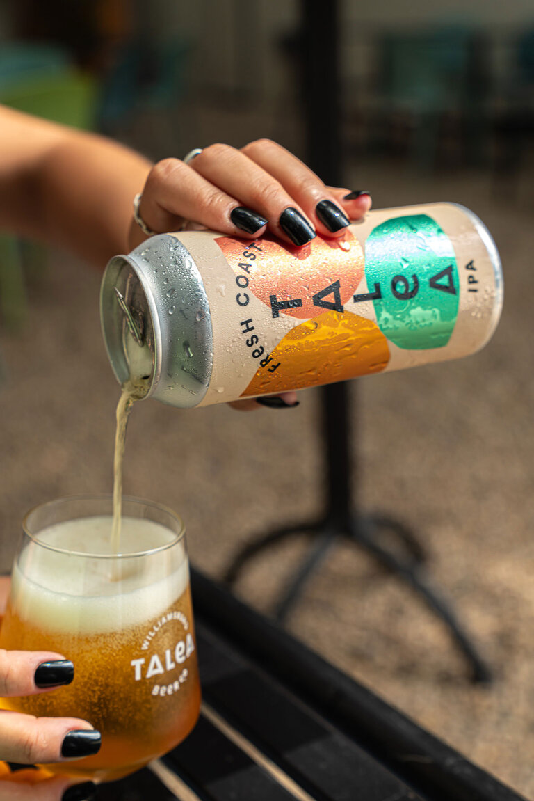 talea fresh coast beer pour