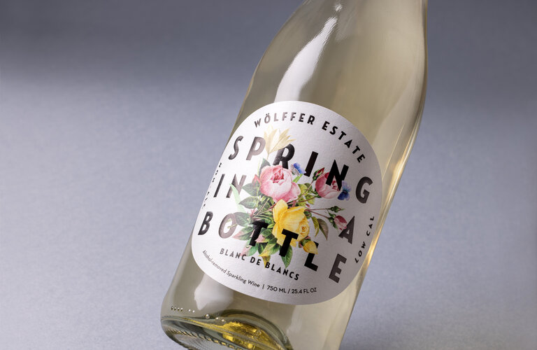 spring in a bottle white detail
